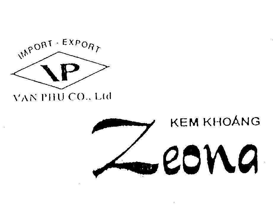 Mẫu nhãn hiệu ZEONA