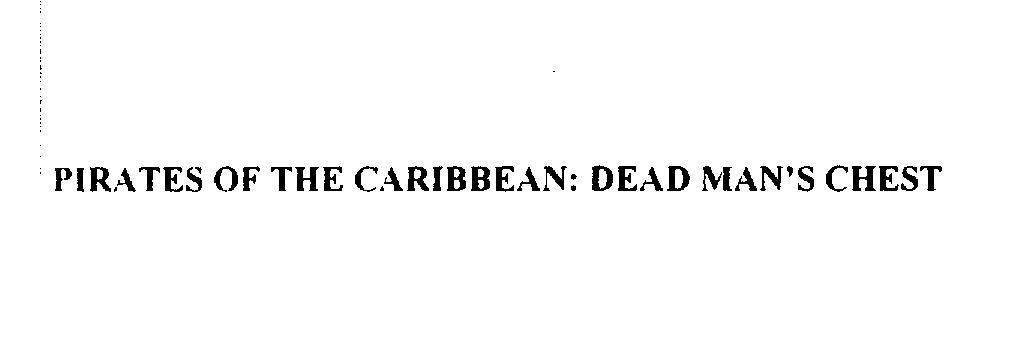 Mẫu nhãn hiệu PIRATES OF THE CARIBBEAN: DEAD MAN'S CHEST