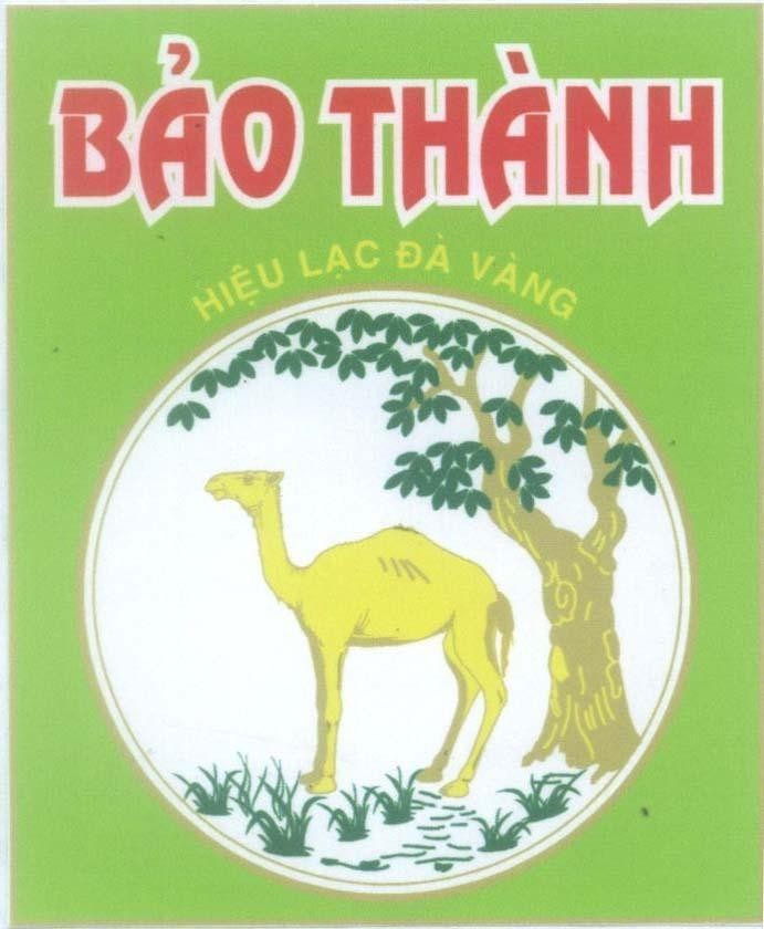 Mẫu nhãn hiệu Bảo Thành Hiệu Lạc Đà Vàng