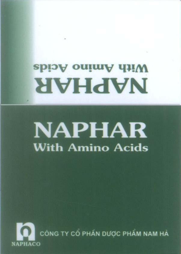 Mẫu nhãn hiệu N NAPHACO NAPHAR With Amino Acids CÔNG TY CÔ PHÂN DƯƠC PHÂM NAM HA