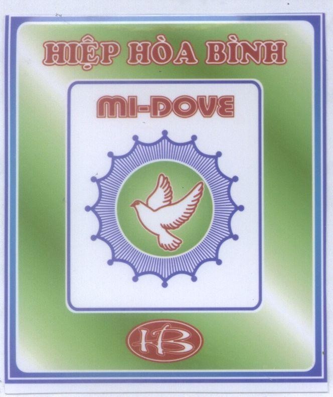 Mẫu nhãn hiệu Hiệp Hoà Bình mi-dove