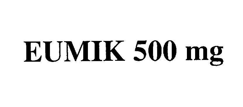 Mẫu nhãn hiệu EUMIK 500 mg