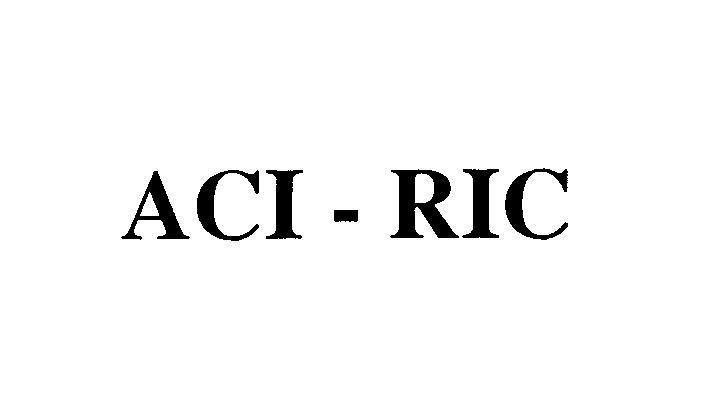 Mẫu nhãn hiệu ACI - RIC