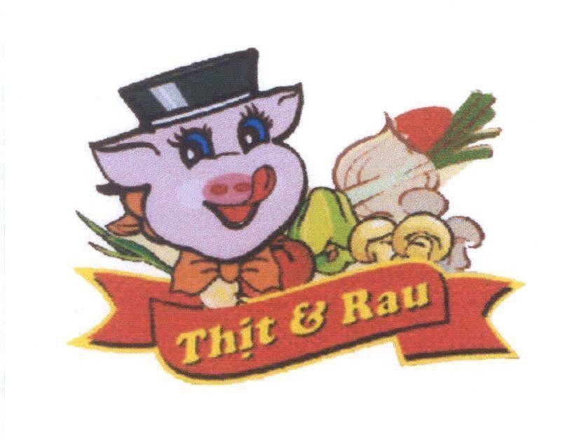Mẫu nhãn hiệu Thịt & rau