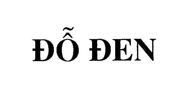 Mẫu nhãn hiệu Đỗ Đen