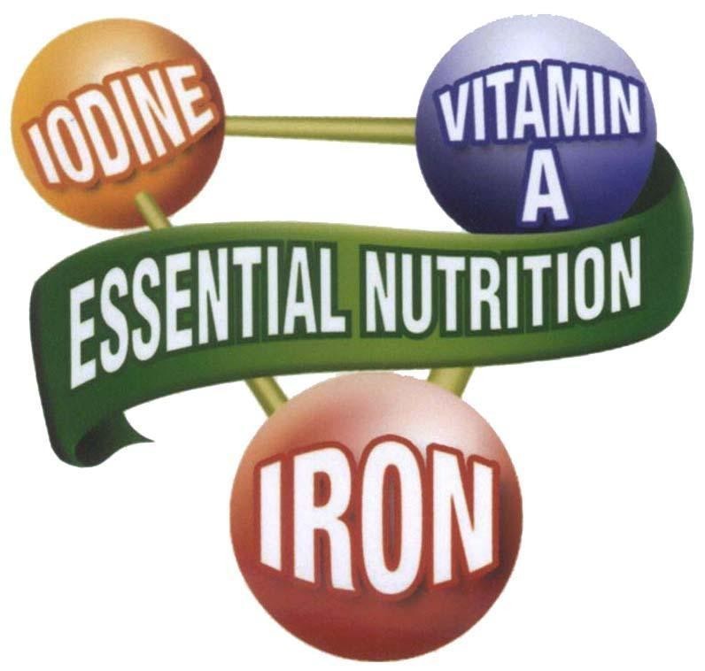 Mẫu nhãn hiệu IODINE VITAMIN A ESSENTIAL NUTRITION IRON