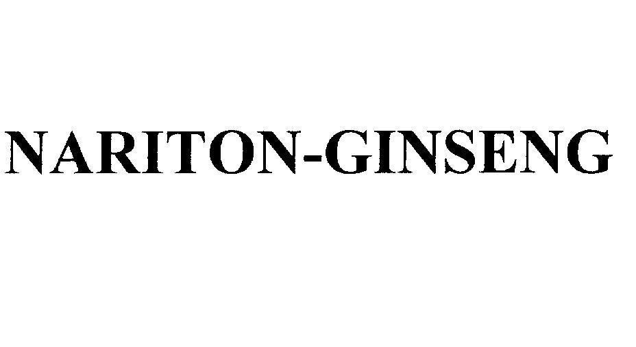 Mẫu nhãn hiệu NARITON-GINSENG