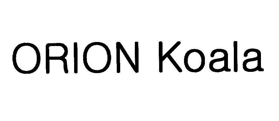 Mẫu nhãn hiệu ORION Koala