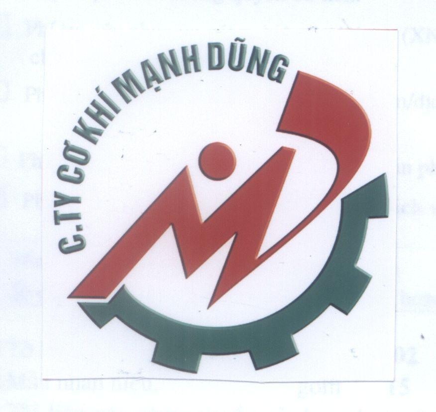 Mẫu nhãn hiệu C.ty cơ khí Mạnh Dũng M D