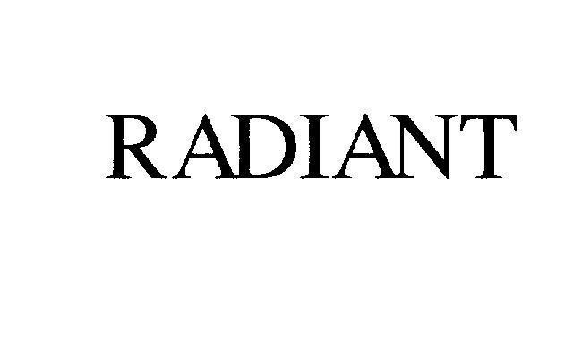 Mẫu nhãn hiệu RADIANT