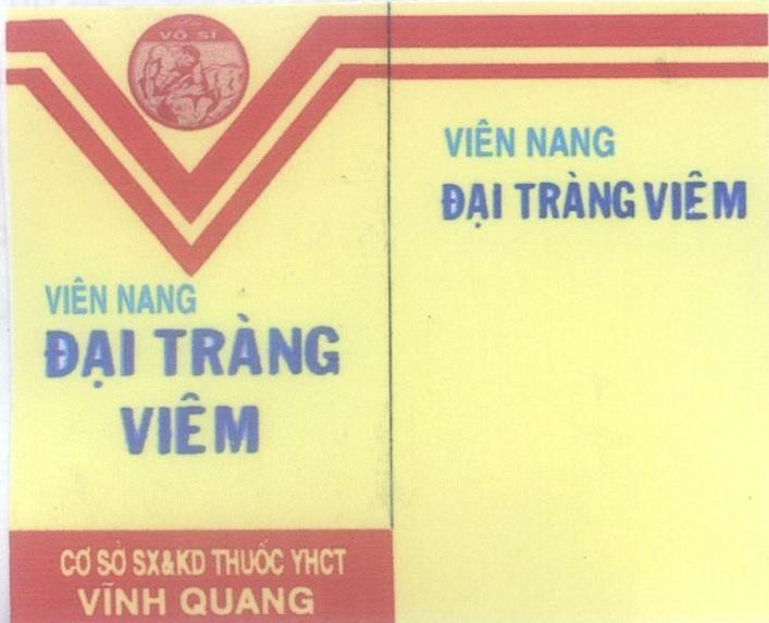 Mẫu nhãn hiệu V Viên nang Đại tràng viêm hiệu VO SI Vĩnh Quang