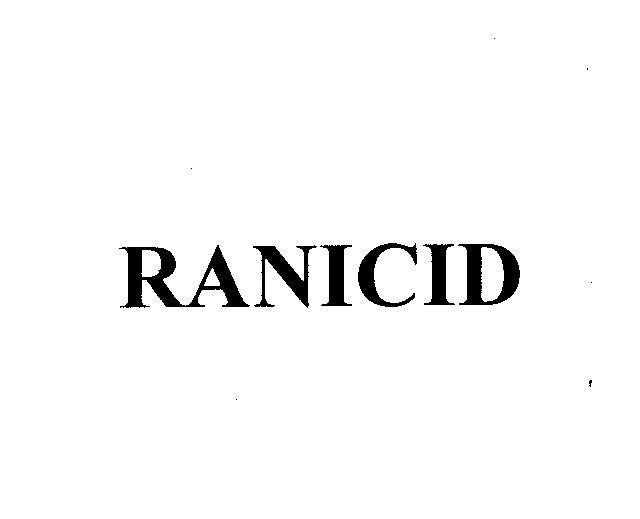 Mẫu nhãn hiệu RANICID