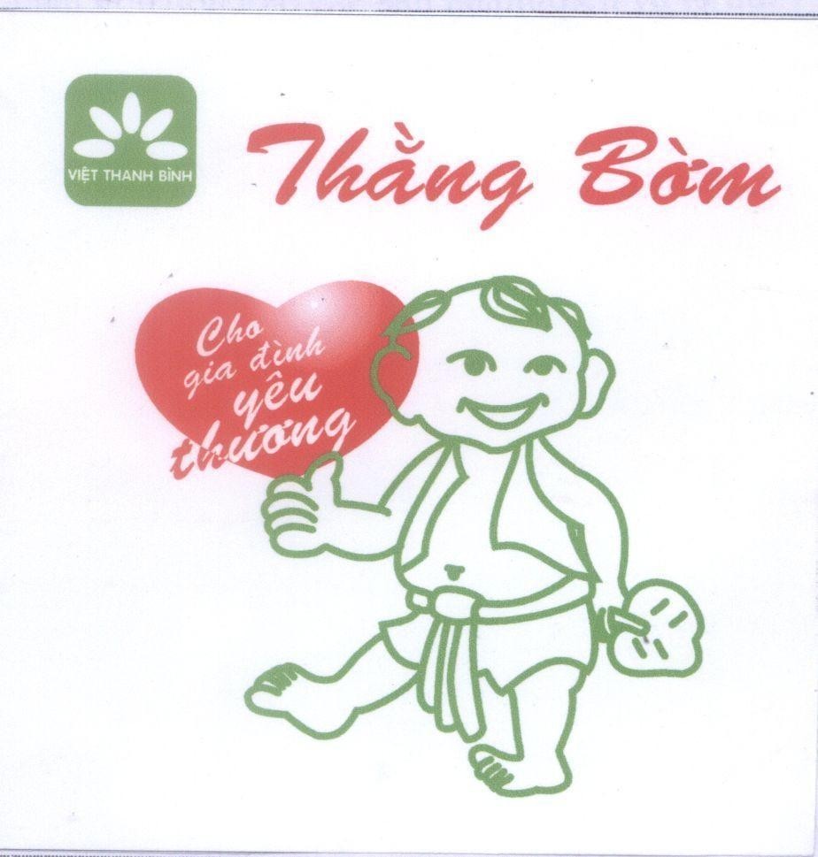 Mẫu nhãn hiệu Thằng Bờm Việt Thanh Bình Cho gia đình yêu thương