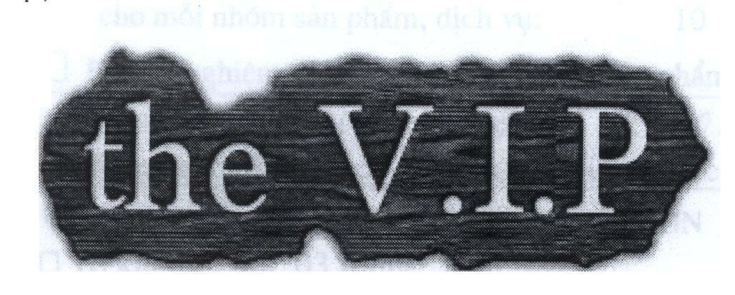 Mẫu nhãn hiệu THE V.I.P VIP
