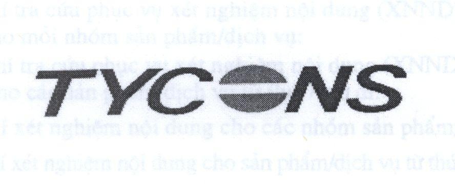 Mẫu nhãn hiệu TYCONS