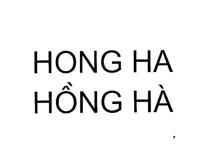 Mẫu nhãn hiệu HONG HA Hồng Hà