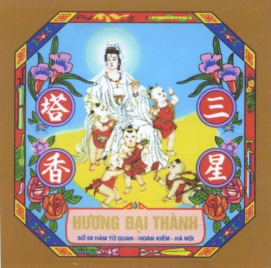 Mẫu nhãn hiệu Hương Đại Thành [tam tinh tháp hương]