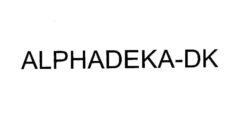 Mẫu nhãn hiệu ALPHADEKA-DK
