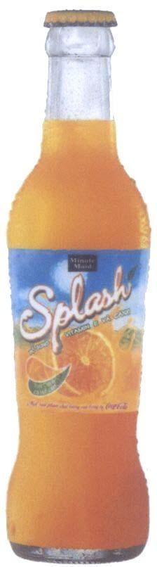 Mẫu nhãn hiệu MINUTE MAID SPLASH Bổ sung vitamin E và canxi