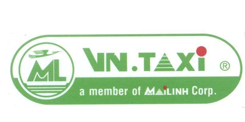 Mẫu nhãn hiệu ML VN.TAXI A MEMBER OF MAILINH CORP