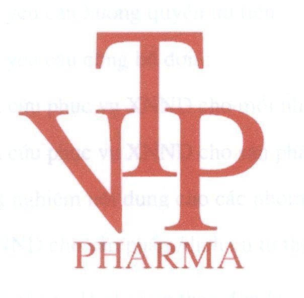 Mẫu nhãn hiệu VTP TVP PHARMA