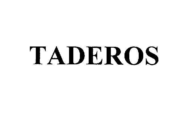 Mẫu nhãn hiệu TADEROS