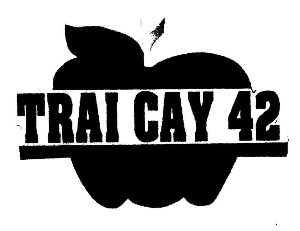 Mẫu nhãn hiệu TRAI CAY 42