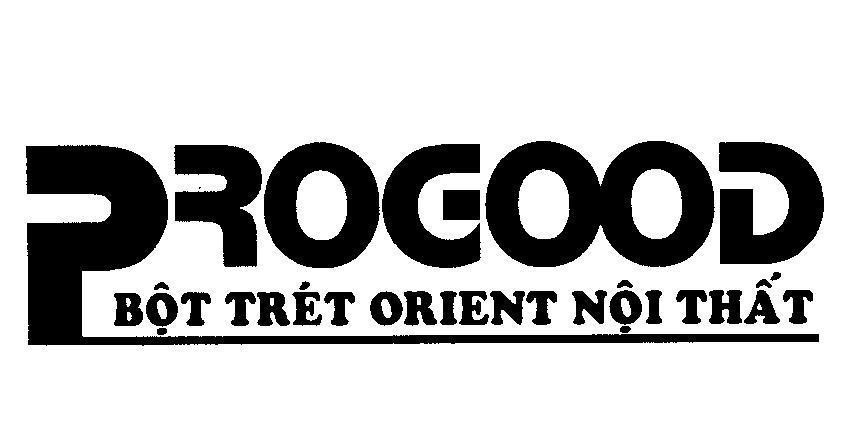 Mẫu nhãn hiệu PROGOOD Bột trét Orient nội thất
