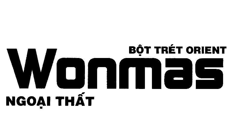 Mẫu nhãn hiệu Bột trét Orient WONMAS Ngoại Thất