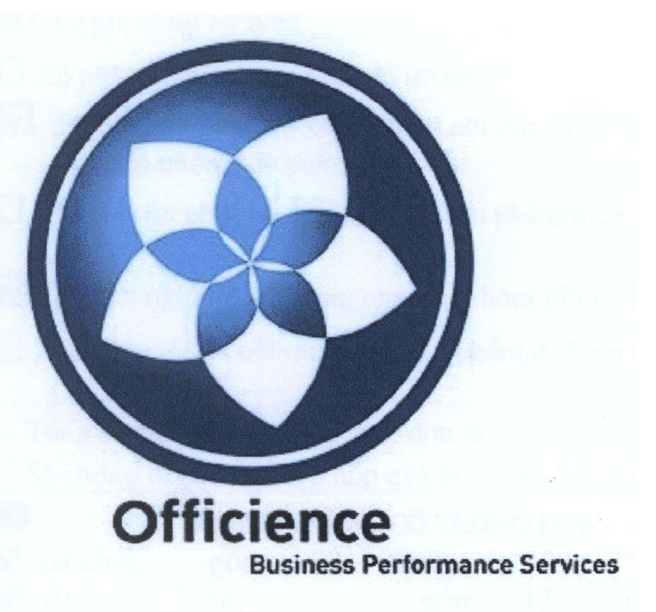 Mẫu nhãn hiệu OFFICIENCE BUSINESS PERFORMANCE SERVICES