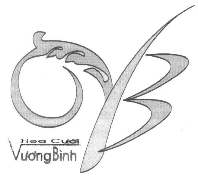 Mẫu nhãn hiệu VB V B Hoa cưới Vương Bình