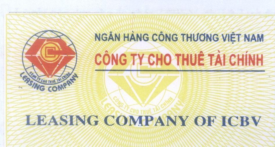 Mẫu nhãn hiệu Công ty cho thuê Tài chính VIB LEASING COMPANY OF ICBV