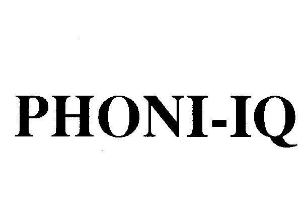Mẫu nhãn hiệu PHONI-IQ