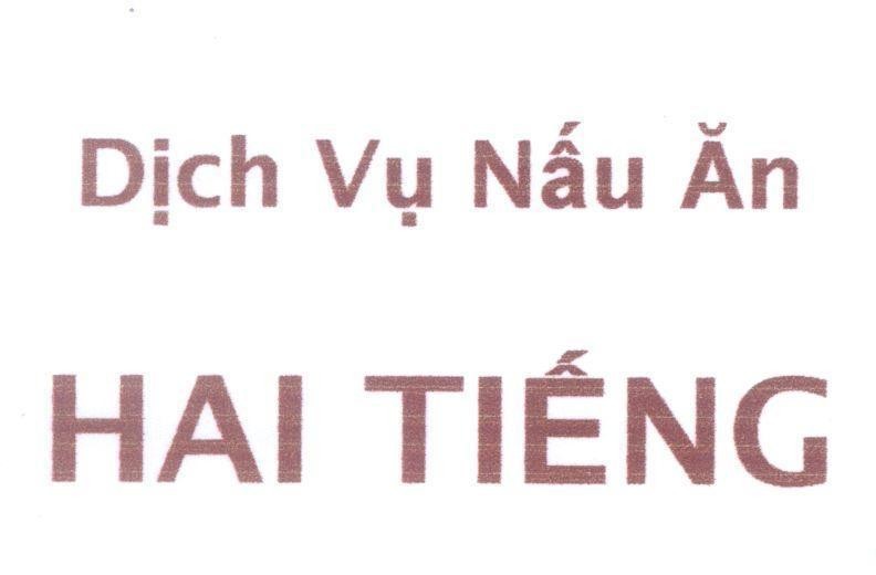 Mẫu nhãn hiệu Dịch Vụ Nấu Ăn Hai Tiếng