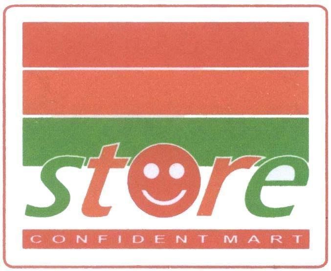 Mẫu nhãn hiệu STORE CONFIDENT MART