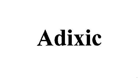 Mẫu nhãn hiệu Adixic