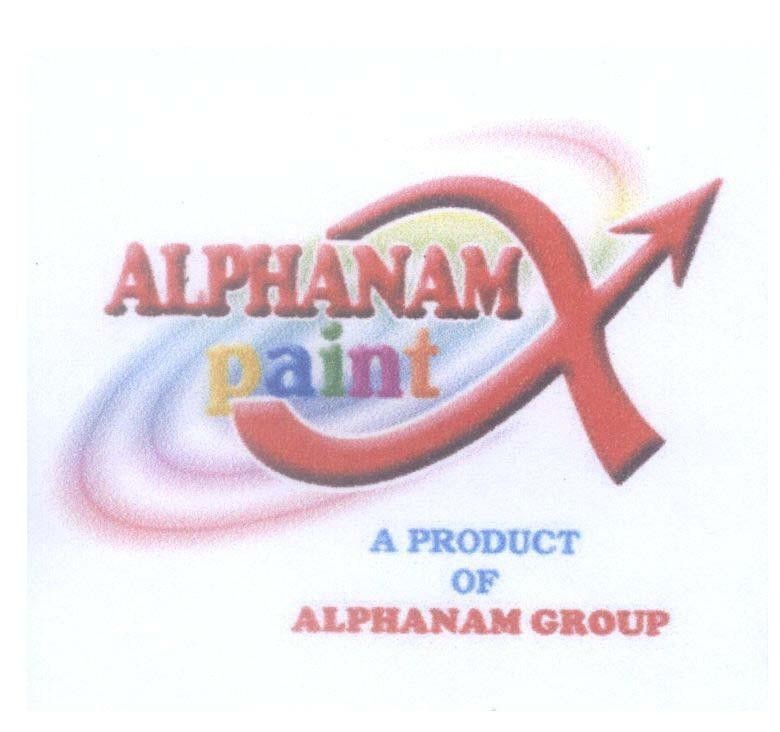 Mẫu nhãn hiệu ALPHANAM paint A PRODUCT OF ALPHANAM GROUP