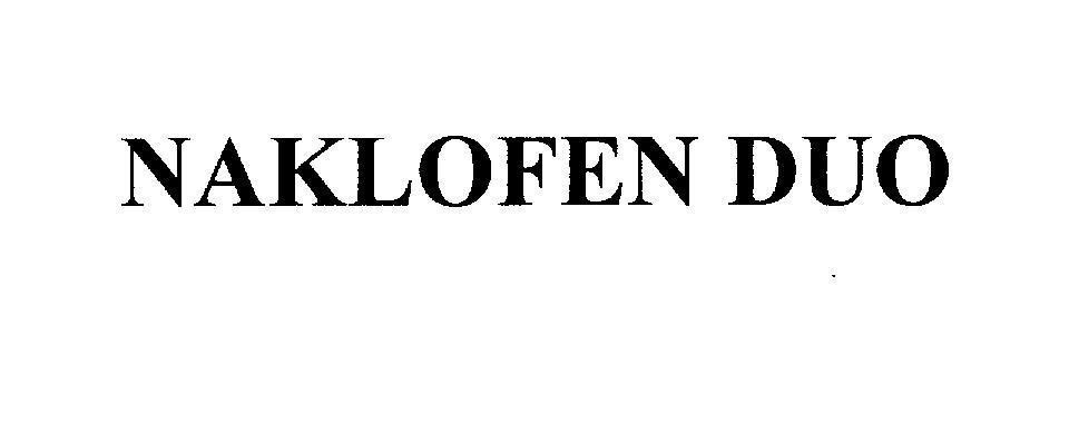 Mẫu nhãn hiệu NAKLOFEN DUO
