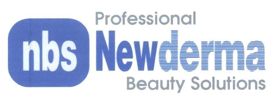 Mẫu nhãn hiệu Professional nbs Newderma Beauty Solutions