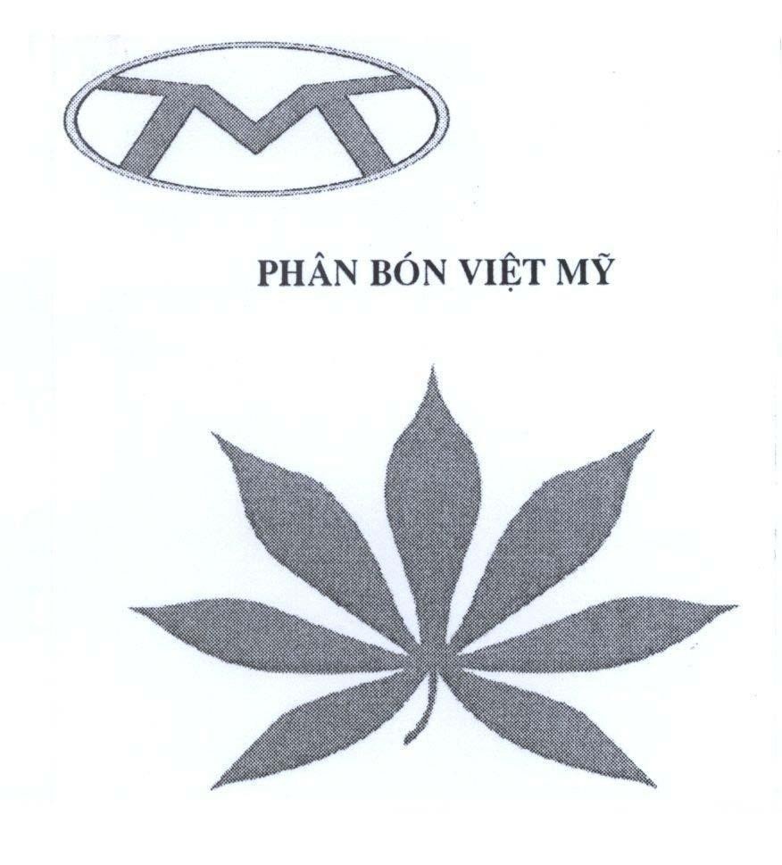 Mẫu nhãn hiệu M phân bón Việt Mỹ