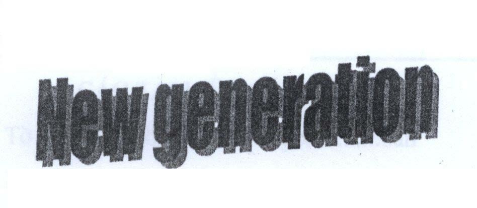 Mẫu nhãn hiệu New generation