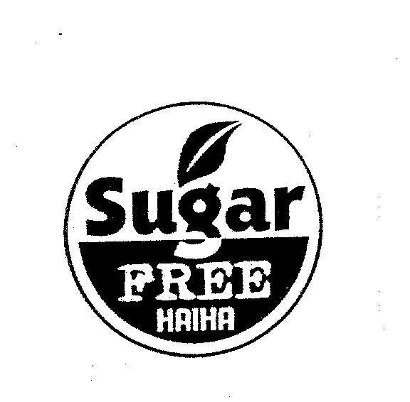 Mẫu nhãn hiệu Sugar FREE HAIHA