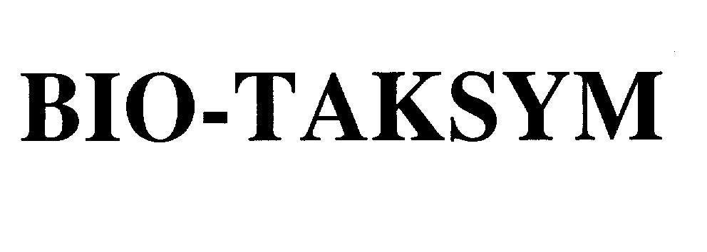 Mẫu nhãn hiệu BIO-TAKSYM