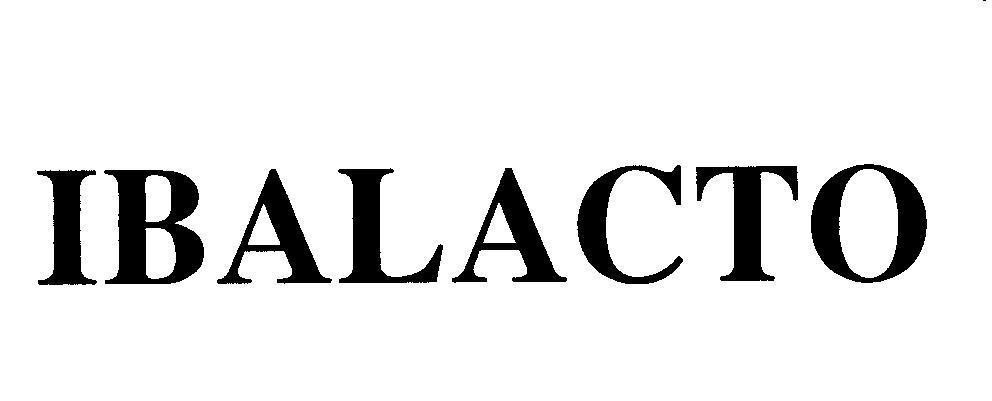 Mẫu nhãn hiệu IBALACTO