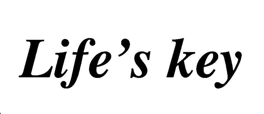 Mẫu nhãn hiệu LIFE'S KEY Life s