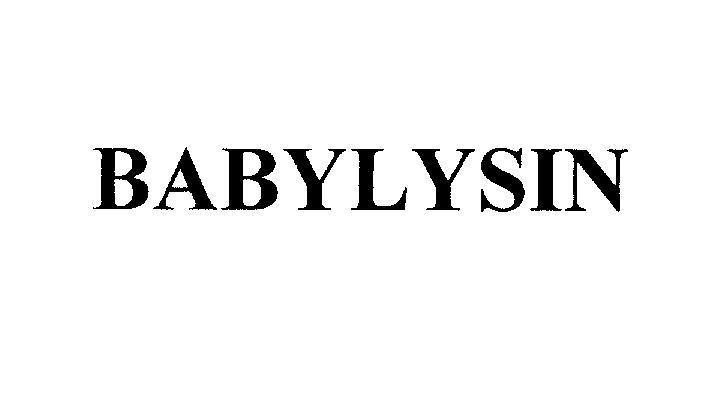 Mẫu nhãn hiệu BABYLYSIN