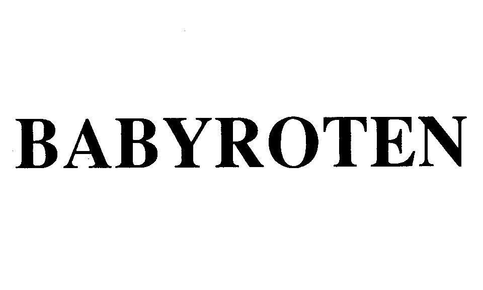 Mẫu nhãn hiệu BABYROTEN