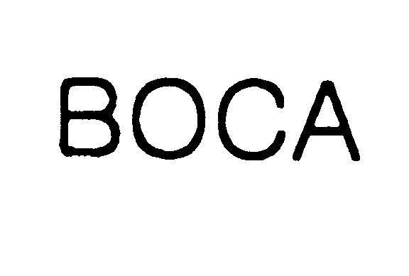 Mẫu nhãn hiệu BOCA