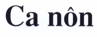 Mẫu nhãn hiệu CA NÔN