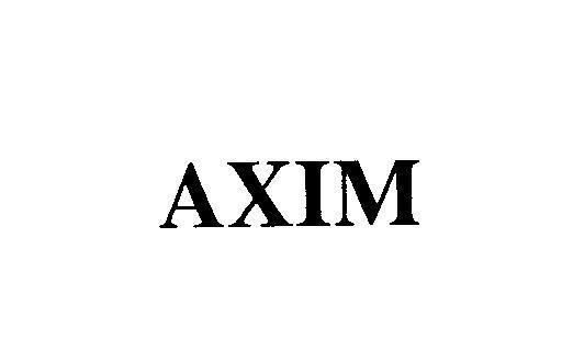 Mẫu nhãn hiệu AXIM